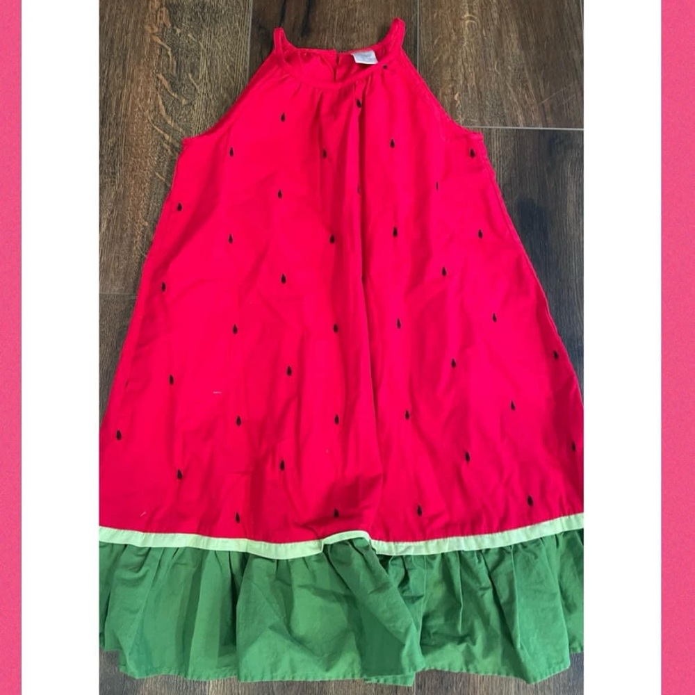 Gymboree size 6 watermelon dress euc